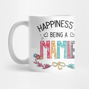 Happiness Is Being A Mamie Wildflowers Valentines Mothers Day Mug